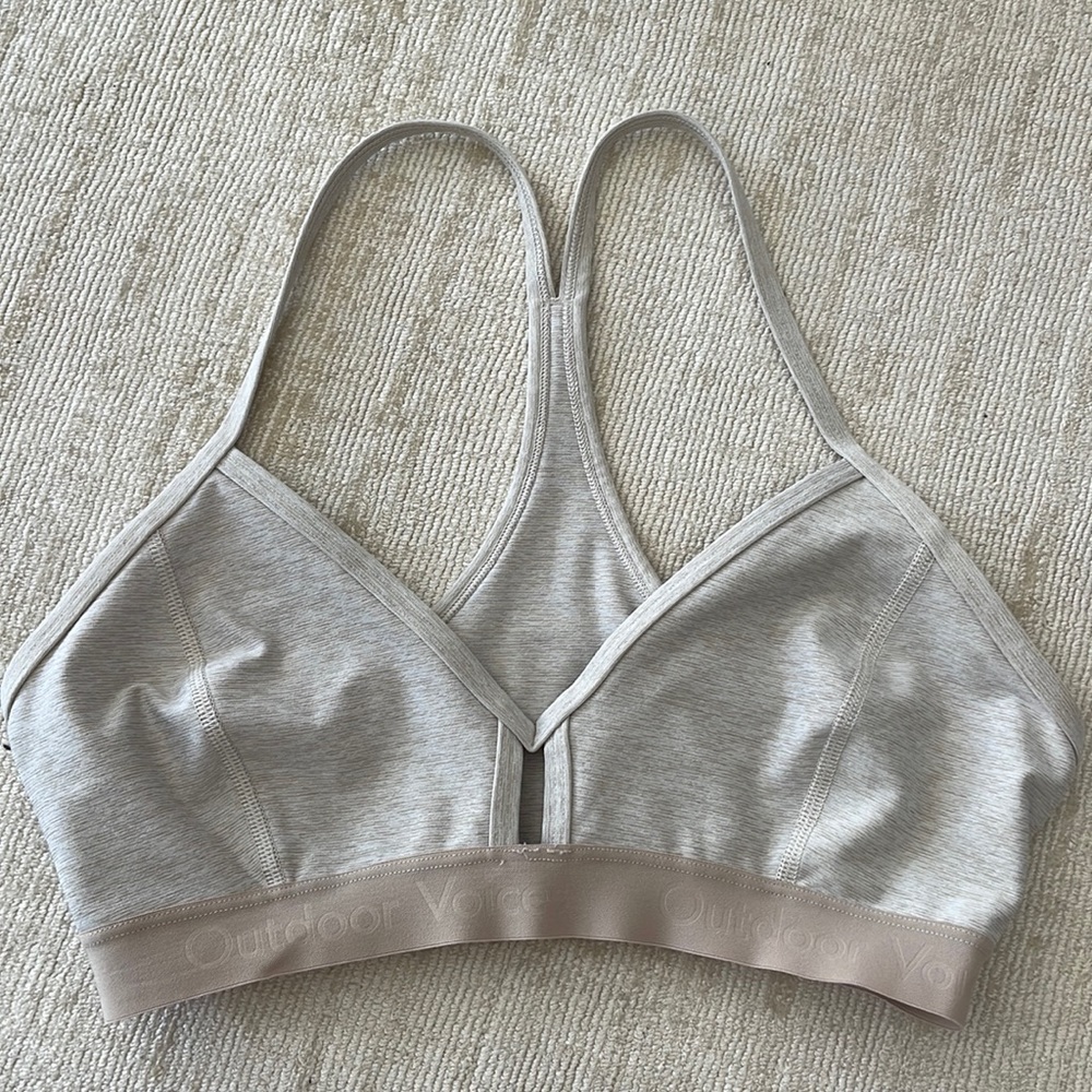 Outdoor Voices Steeplechase Bra - Oatmeal Size Small
